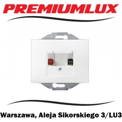 Berker K.1 Hager gniazdo głośnikowe pojedyncze biały Warszawa Aleja Sikorskiego 3 LU3 Bartycka